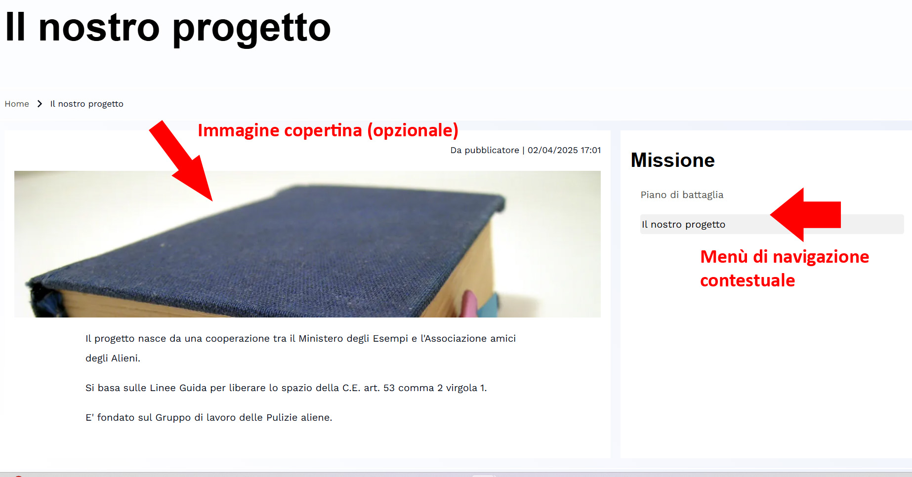 navigazione contestuale