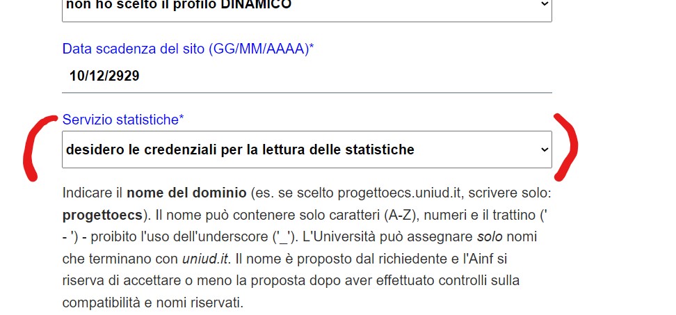 modulo richiesta